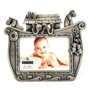 Malden Designs Noah's Ark Themed Picture Frame for 3.5" x 5" Photo - Like New